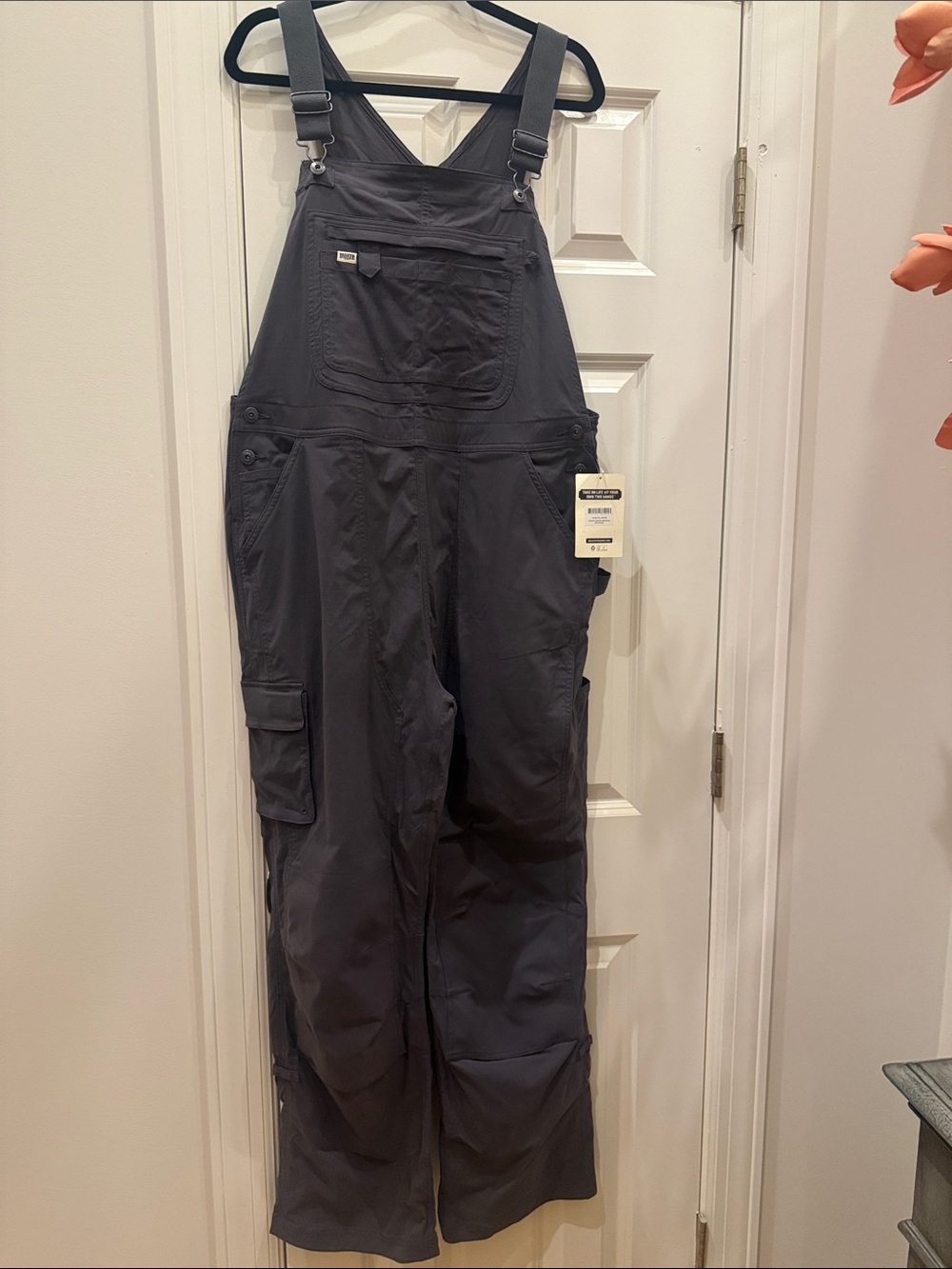 NET Duluth Heirloom Gardening Overalls Dark Gray Overalls Sz Large x31”